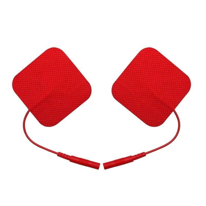 Eletrodos Reutilizáveis de Tecido Não Tecido 5x5cm para Estimulador Muscular TENS, Acupuntura e Máquina de Massagem Digi