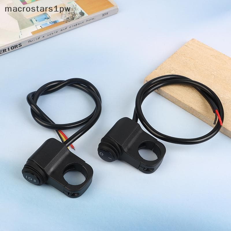 Universal Motocicleta Guiador 1/2 Engrenagem 3 Vias Interruptor Liga/Desliga Mini Luz De Condução Faróis Holofotes Contr