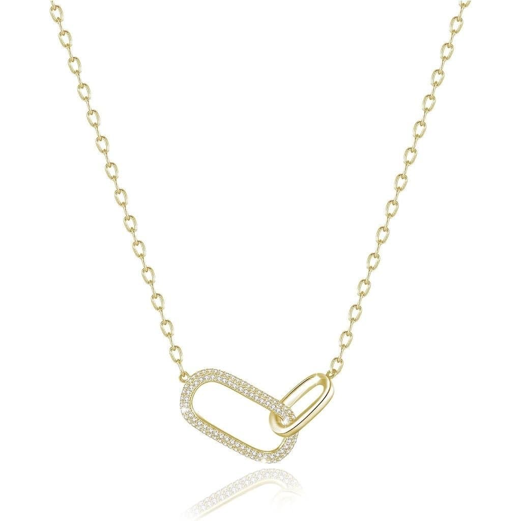 Colar com pingente de cristal sunfeel925 para mulheres, joia requintada para namoradas, colar de aniversário de 14k para