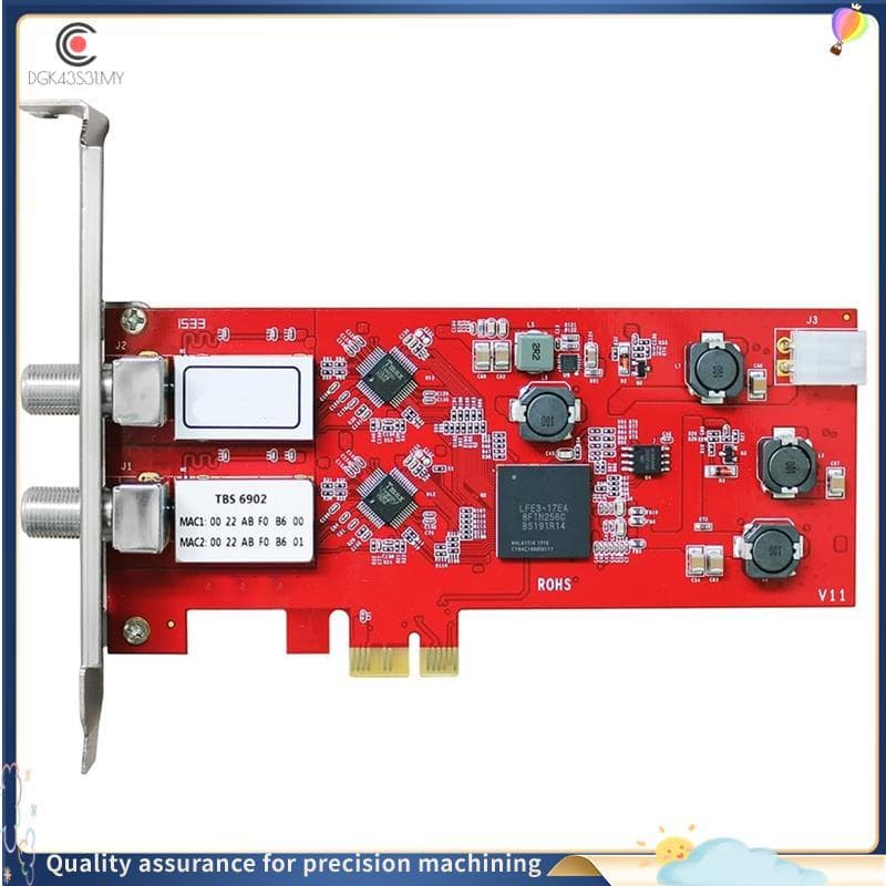 [hukou33] TBS6902 Placa PCIe Dual DVB-S2 2x LNB Suporte QPSK BPSK Captura De Vídeo Para Transmissão De TV Satélite FTA G