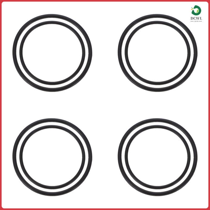 ⌚ 8Peças Suporte De Bicicleta Em Silicone Preto Para Fixação Segura