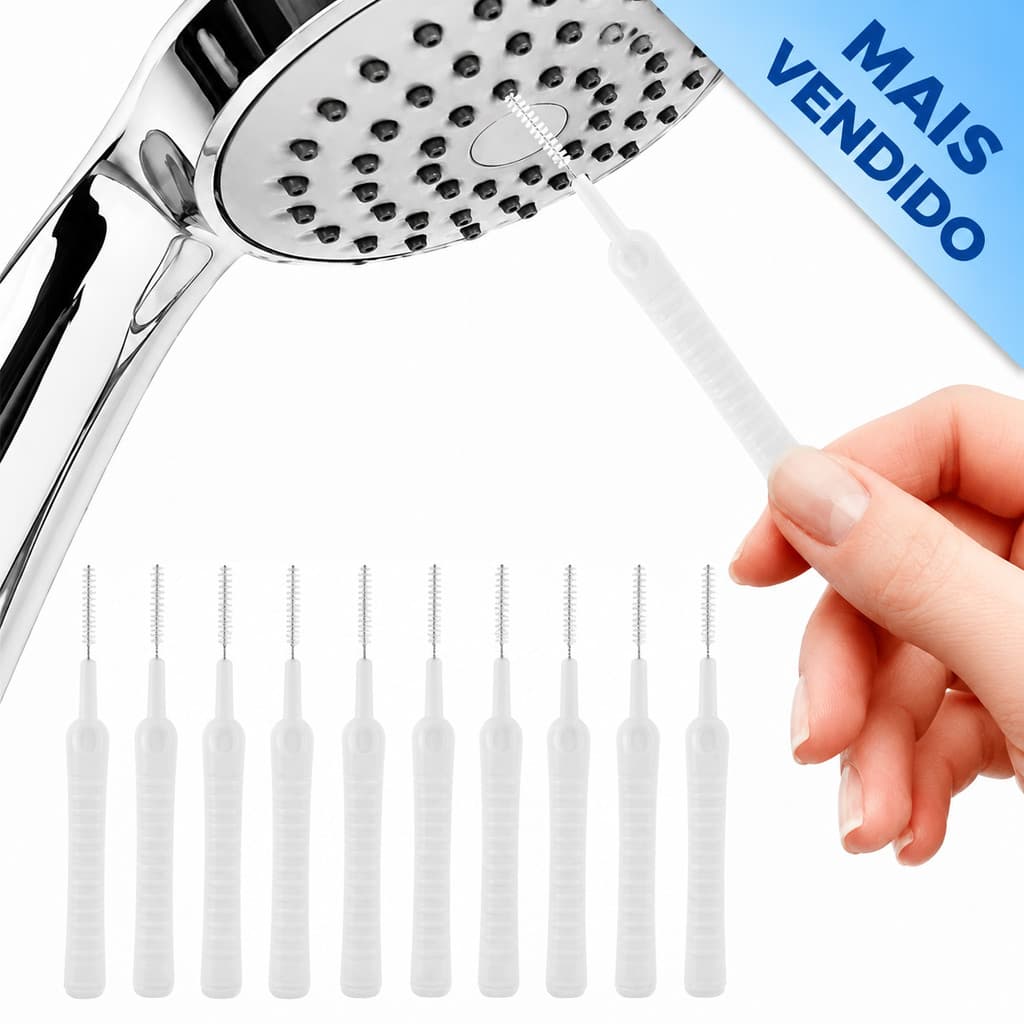Kit Escova Desentope Chuveiro Mini Limpador Celular Multifuncional