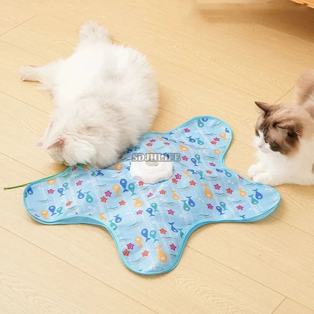 Brinquedo Interativo Para Gatos Com Rangido De Mouse-Esconde , Resistir À Mordida , Animais De Estimação Estrela Do Mar
