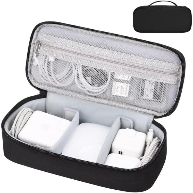 Bolsa de Viagem para Tecnologia, Organizador Multifuncional de Acessórios Digitais, Bolsa de Armazenamento para Carregad