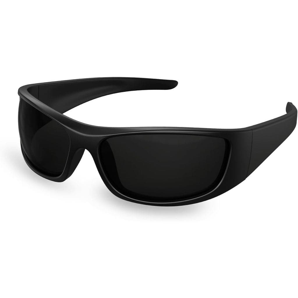 Óculos de Sol Polarizados Pretos com Lentes Super Escuras Bloomoak |   Óculos de Sol Esportivos Unissex |   UV400 |   CA