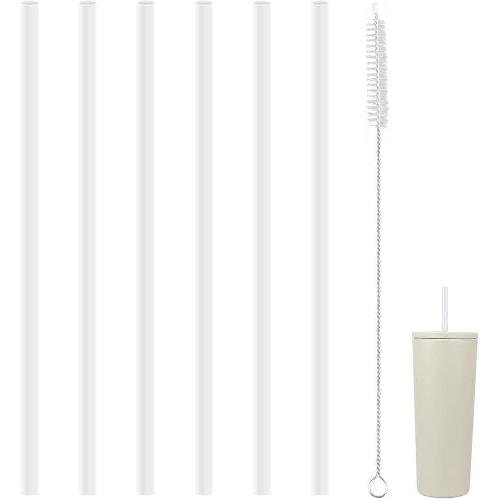 Canudos de Substituição Compatíveis com Copo Térmico Simple Modern de 24oz, com 1 Escova (Pacote com 6 para 24oz)