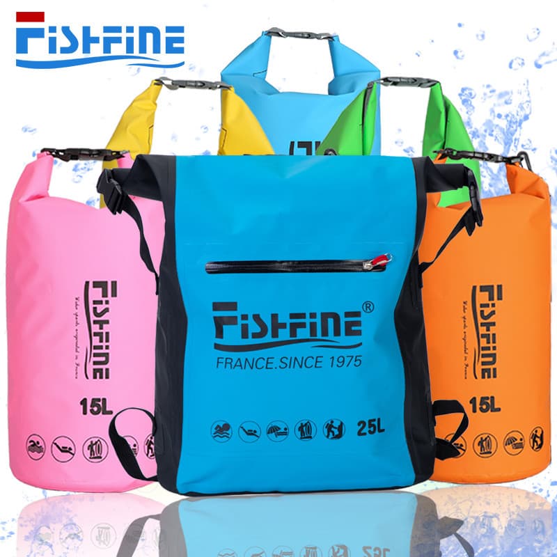 FISHFINE ao ar livre único ombro duplo portátil maiô balde saco à prova dwaterproof água praia Rafting equipamento de me