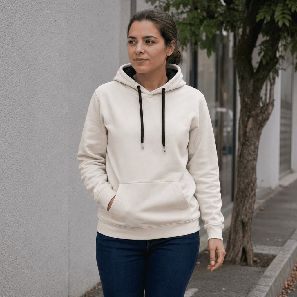 Moletom Canguru Unissex Liso com Capuz Bolso Frontal Básico Casual Confortável para Frio e Dia a Dia