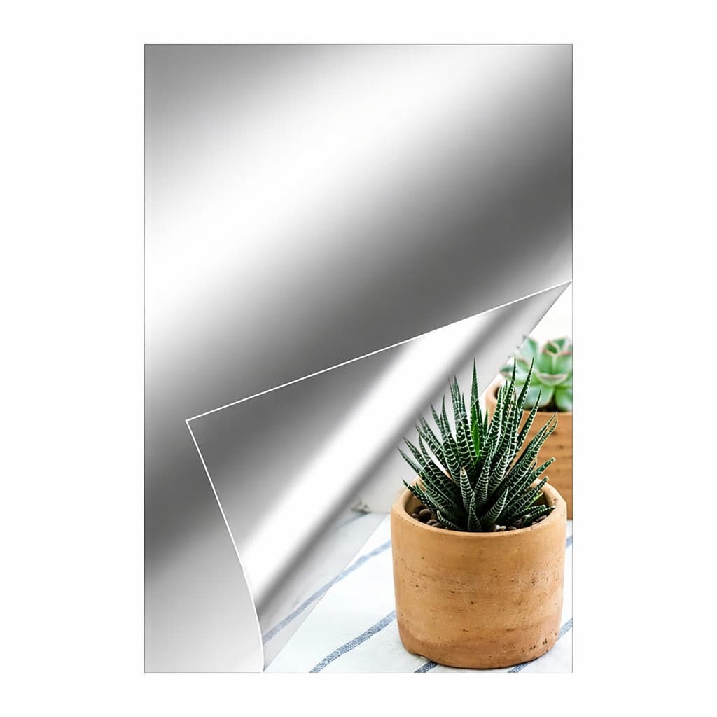 Espelho Flexível para Parede 25x40cm com Adesivo para Quarto Banheiro Sala e Closet