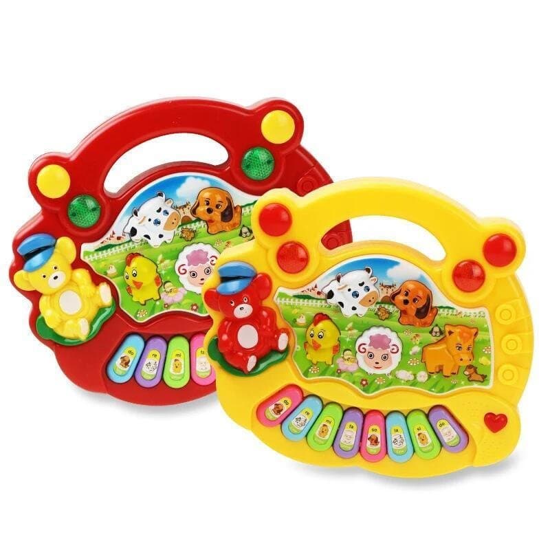 Brinquedo musical infantil modelo 2025, com efeitos sonoros de animais, teclado de piano elétrico infantil, instrumento