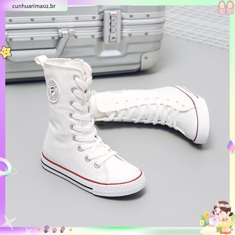 Opoe crianças sapatos de lona de alta qualidade meninos sapatos tênis brancos sapatos de bebê meninas sapatos de pano sa