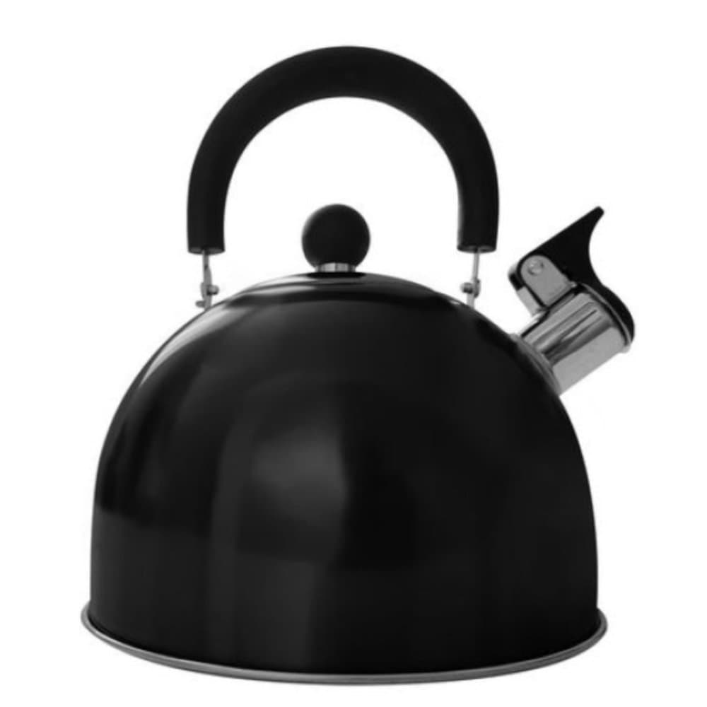 Chaleira Black Clink 2,5L Aço Inox Preta Cabo Nylon Resistente para Chá Café Chimarrão