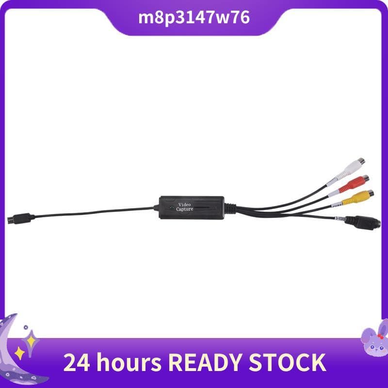 1 PCS AV Para USB C Conversor Adaptador De Placa De Captura De Vídeo 1 Canal NTSC PAL S/Composto