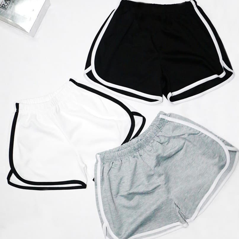 Shorts Simples de Verão Tamanho Grande Casa Feminina