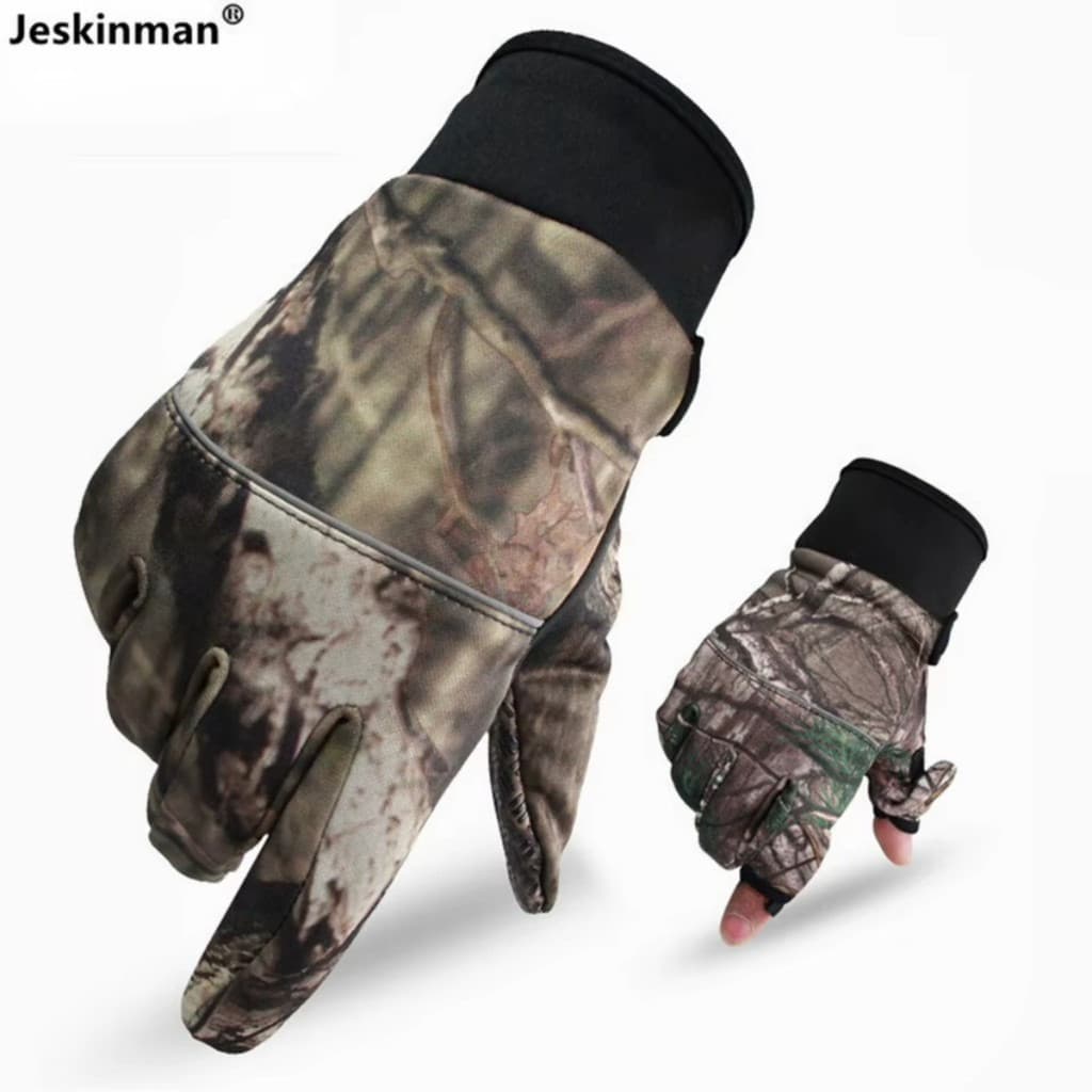Luvas Térmicas Unissex para Inverno e Outono Camufladas Antiderrapantes – Tamanho M