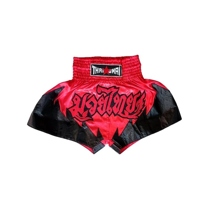 Red Fire Muaythai KickBoxing Shorts Bordado Design Traje MMA Cor K1 UFC
