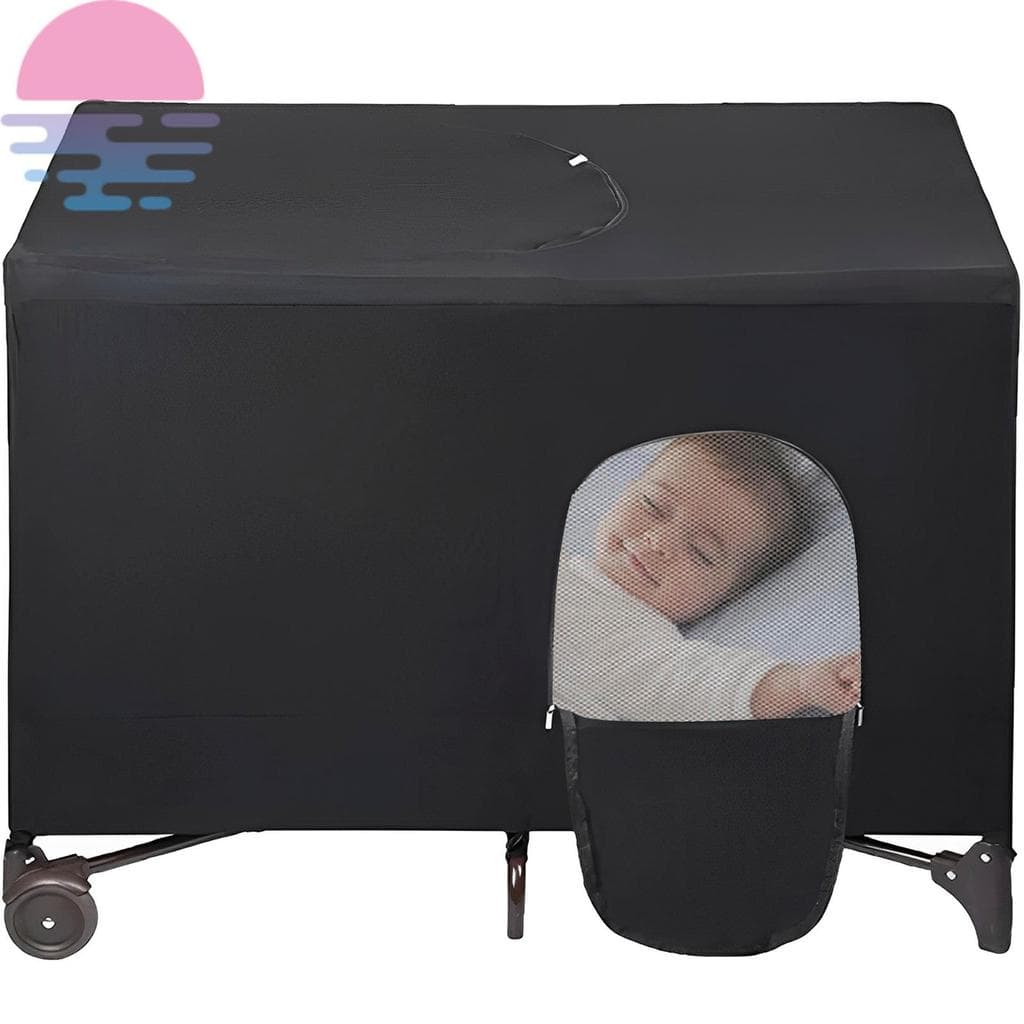 Berço Blackout Capa Tenda Respirável Dossel Elástica Portátil Viagem 101x72x74cm SHOPSKC1500