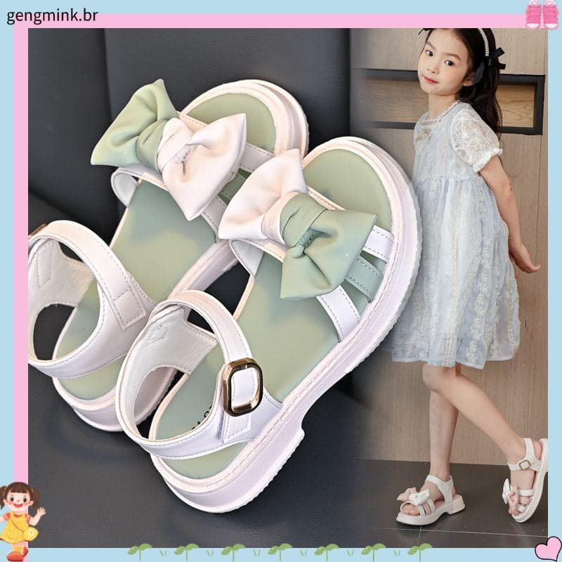 Meninas meninas sapatos crianças sandálias de princesa 2026 novo estilo verão estilo verão médio grande crianças bebê me