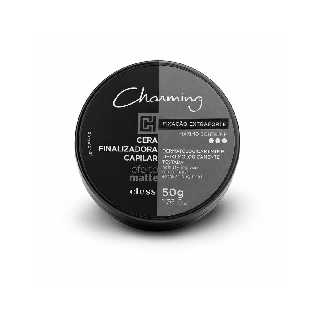 Cera Modeladora Capilar Fixação Extra Forte Efeito Matte 50g Charming