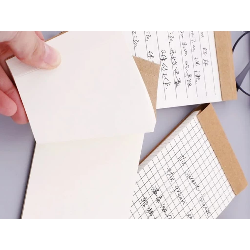 Bloco De Notas De Papel Kraft Amigável , 4 Unidades , Livro Para Material Escolar , Ferramentas De Papelaria