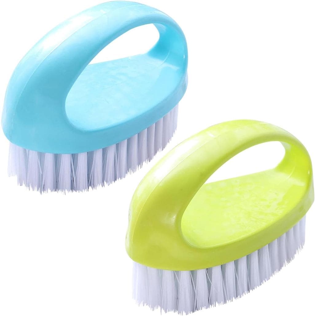 Conjunto de 2 Escovas de Limpeza, Escova de Limpeza de Alta Resistência com Cerdas Rígidas de Nylon, Escova de Limpeza p