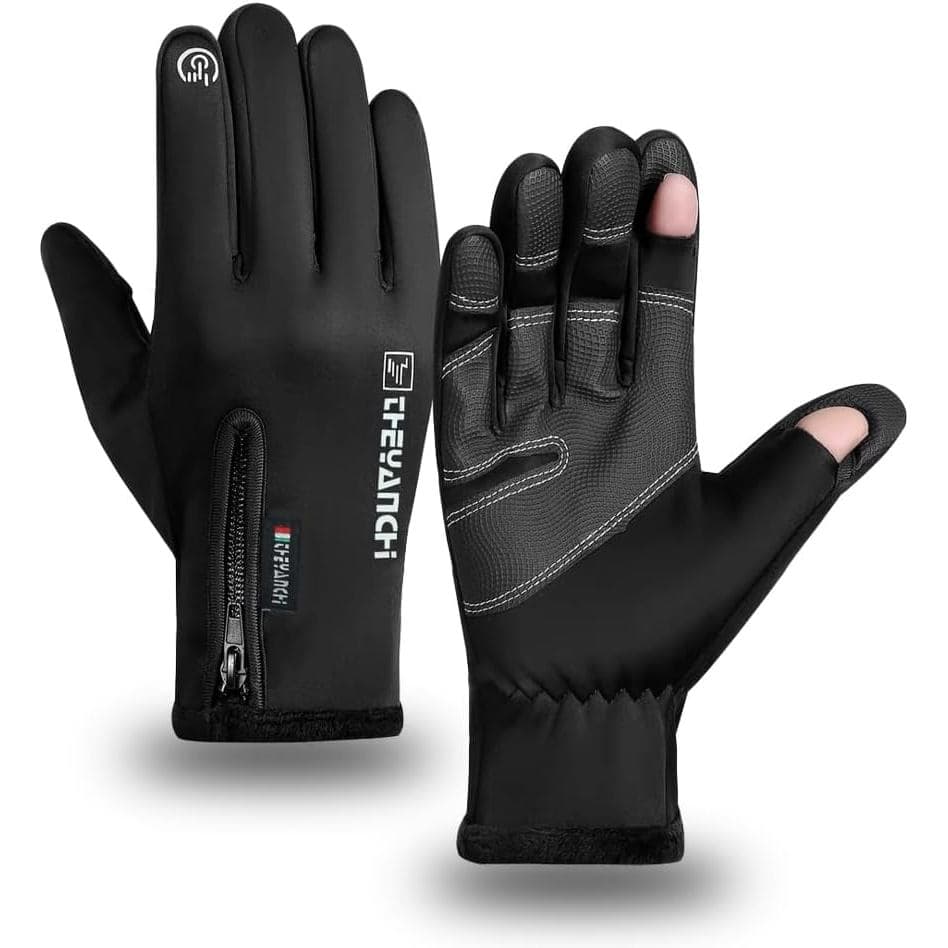 -10 ℉   Luvas de Inverno Impermeáveis para Homens e Mulheres, Luvas Térmicas Respiráveis, Luvas de 5 Camadas com Tela Se