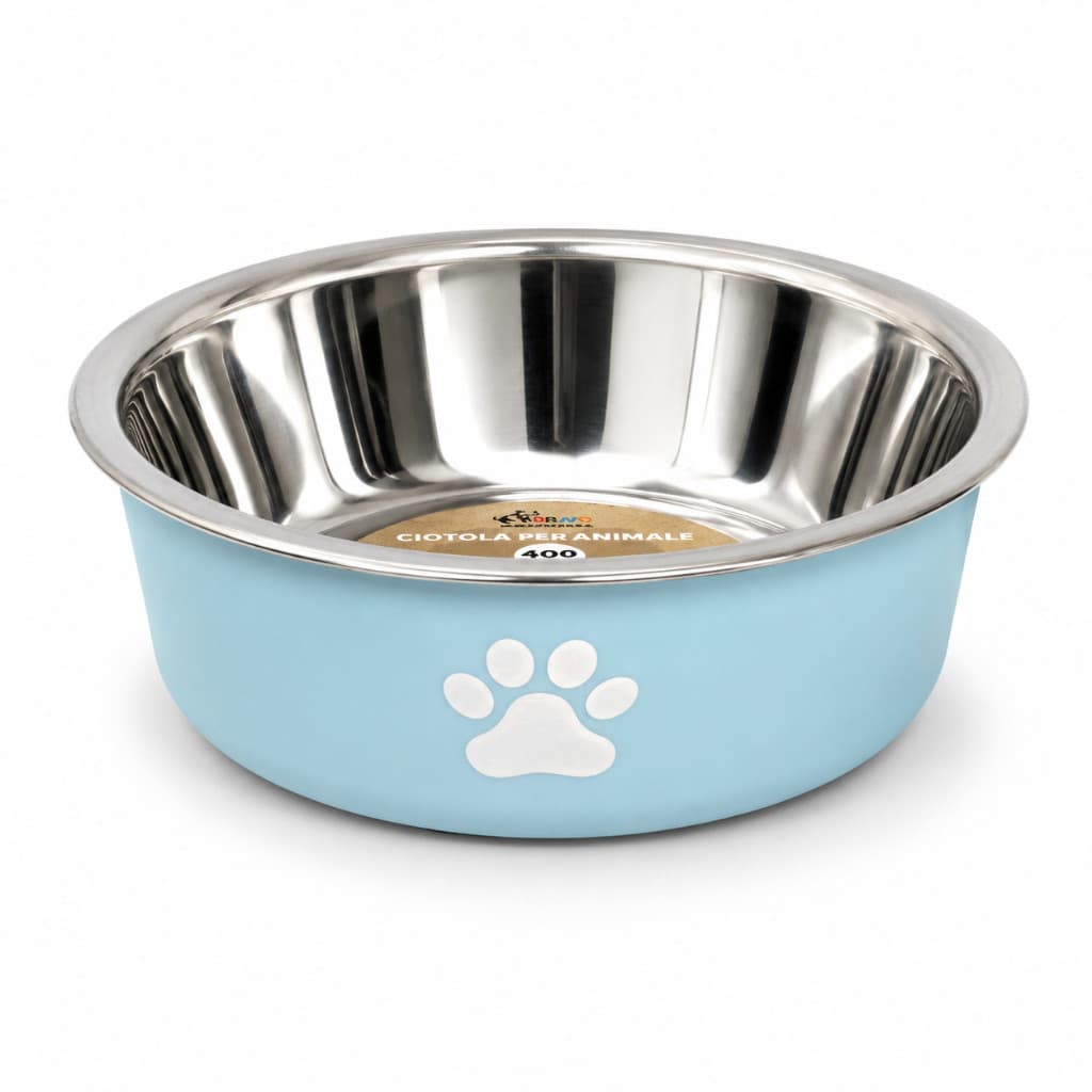 Comedouro Inox 400ml Premium com Base Antiderrapante