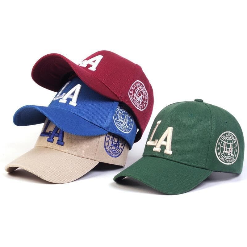 Boné de Beisebol de Algodão Fashion com Bordado de Letras, Bonés Snapback para Homens e Mulheres, Bonés de Golfe com Let