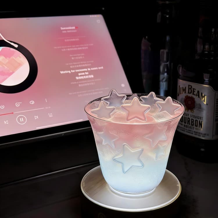 Estrela cubo de gelo molde de Silicone de grau alimentício bandeja de gelo molde verão caseiro Cocktail casa mistura gel