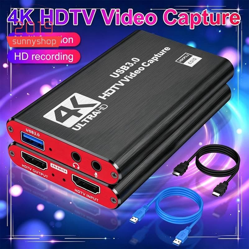 [Bestseller S]-Placa De Captura De Vídeo 4K USB 3.0 Compatível Com 1080P HD Grabber Para Gravação De Jogos Em PC Entrada