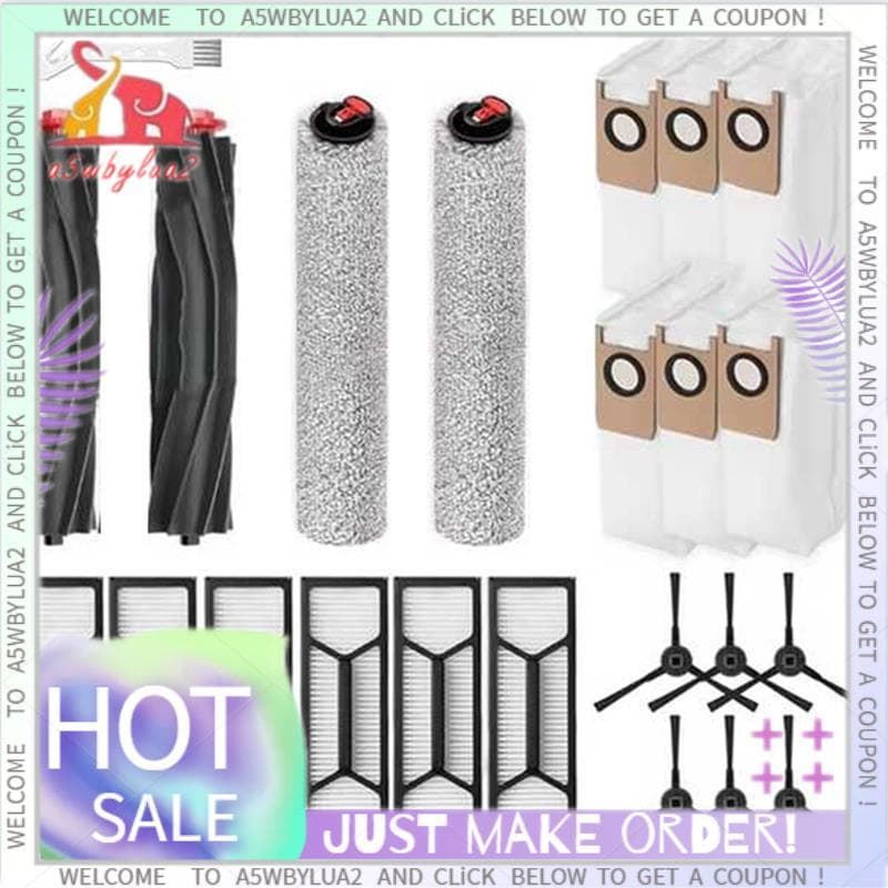 Kit De Peças De Reposição Para S1 Aspiradores De Robô Omniscient S1 Pro Rolo Principal Robôs Com Filtro HEPA Saco De Pó