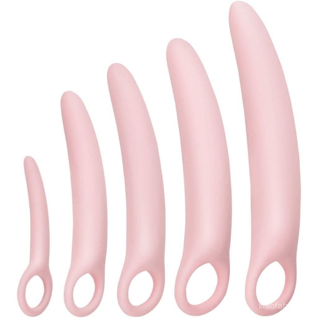 Conjunto de 5 Dilatadores de Silicone para Fortalecimento dos Músculos do Assoalho Pélvico para Mulheres (Conjunto Grand