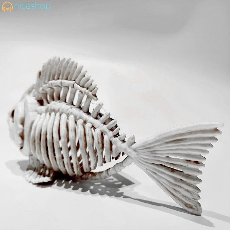Esqueleto De Peixe Simulado Para Halloween , Ossos De Animais Horríveis , Ornamento De Mesa , Adereços Festa De Ferramen