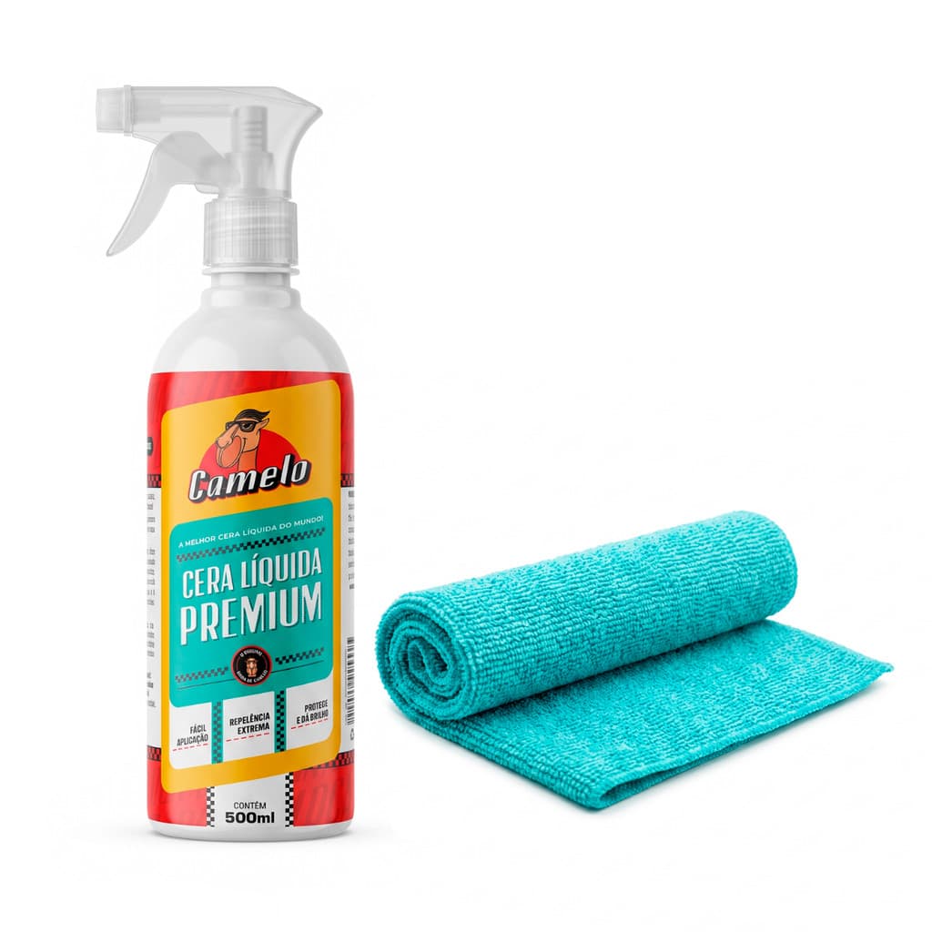 Cera Liquida Premium Do Camelo 500ml Brilho Incrível | Repele Água +  Pano Aplicação