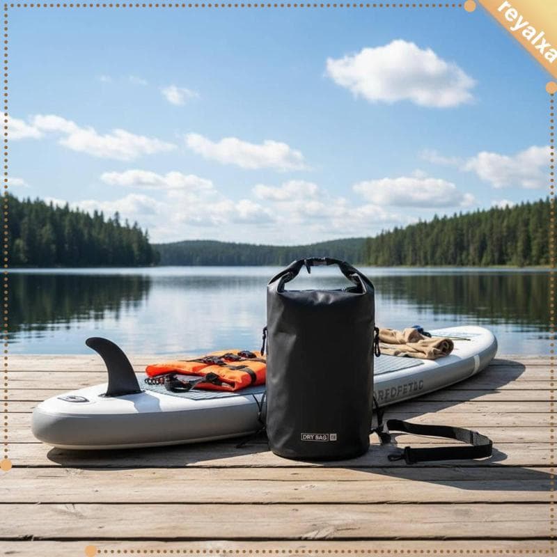 [Reyalxa] Bolsa Seca 15L Portátil À Prova D'água De Armazenamento Para Exterior , Paddleboard , Natação