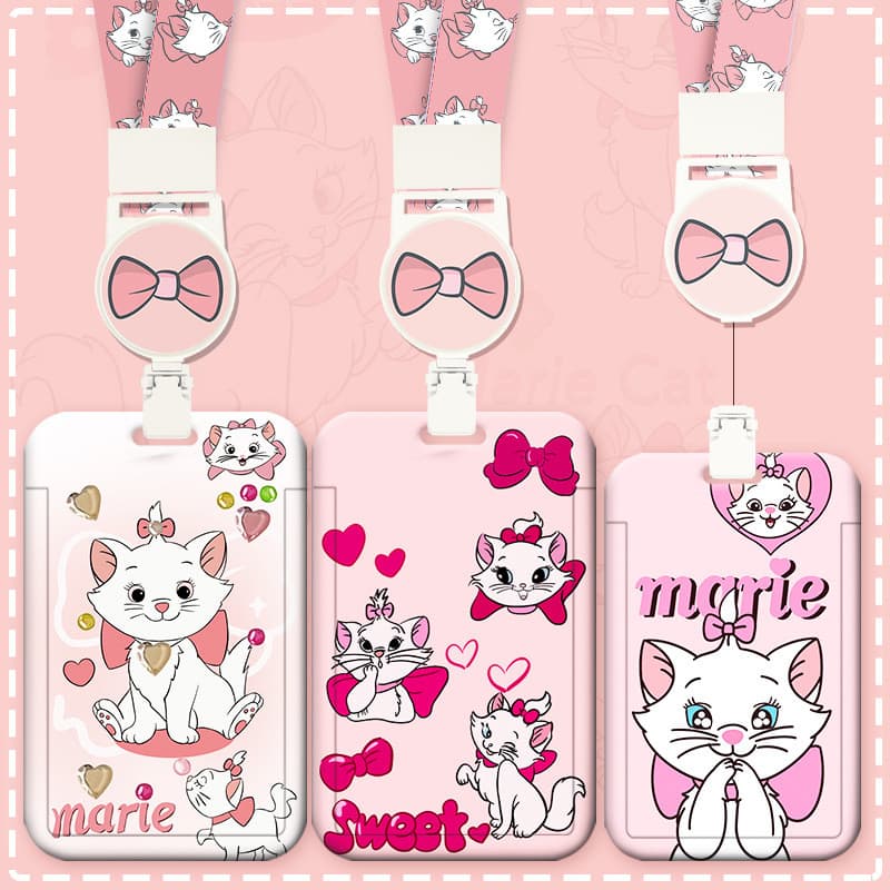 [Estoque pronto] Porta-cartões de Anime de desenho animado Mary Cat fofo fofo estudante Campus cartão de refeição ônibus