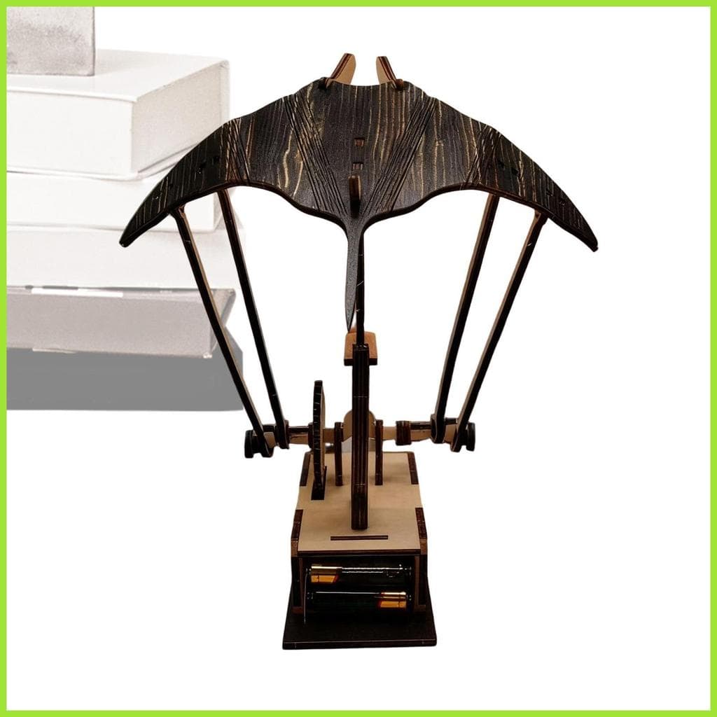 Manta De Madeira Ray Automaton Artesanal Dinâmica Elétrica Mecânica Decoração Estatuetas Animais Relaxamento aopoimy