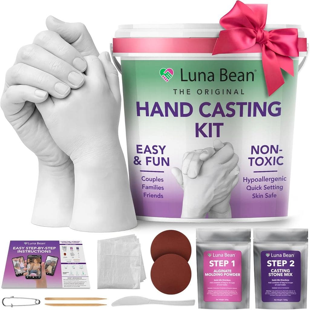 Kit de Moldagem Manual Luna Bean – O Kit Original para Moldar a Mão – Presentes para o Dia das Mães para a Mãe - Present