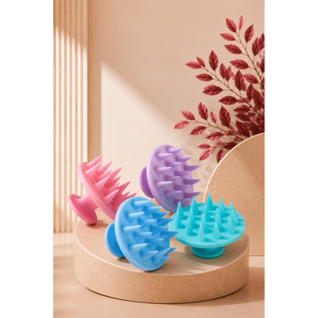 ESCOVA MASSAGEADORA CAPILAR SILICONE