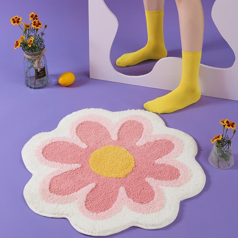 Tapete de banheiro antiderrapante, tapete de banheiro fácil de limpar, material de imitação de caxemira, tapete higiênic