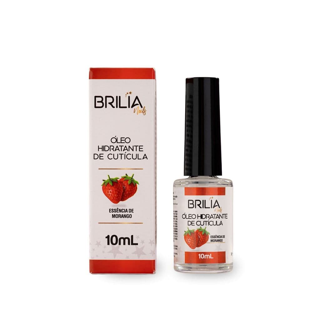 Óleo de Cutículas Morango 10ml Brilia Nails