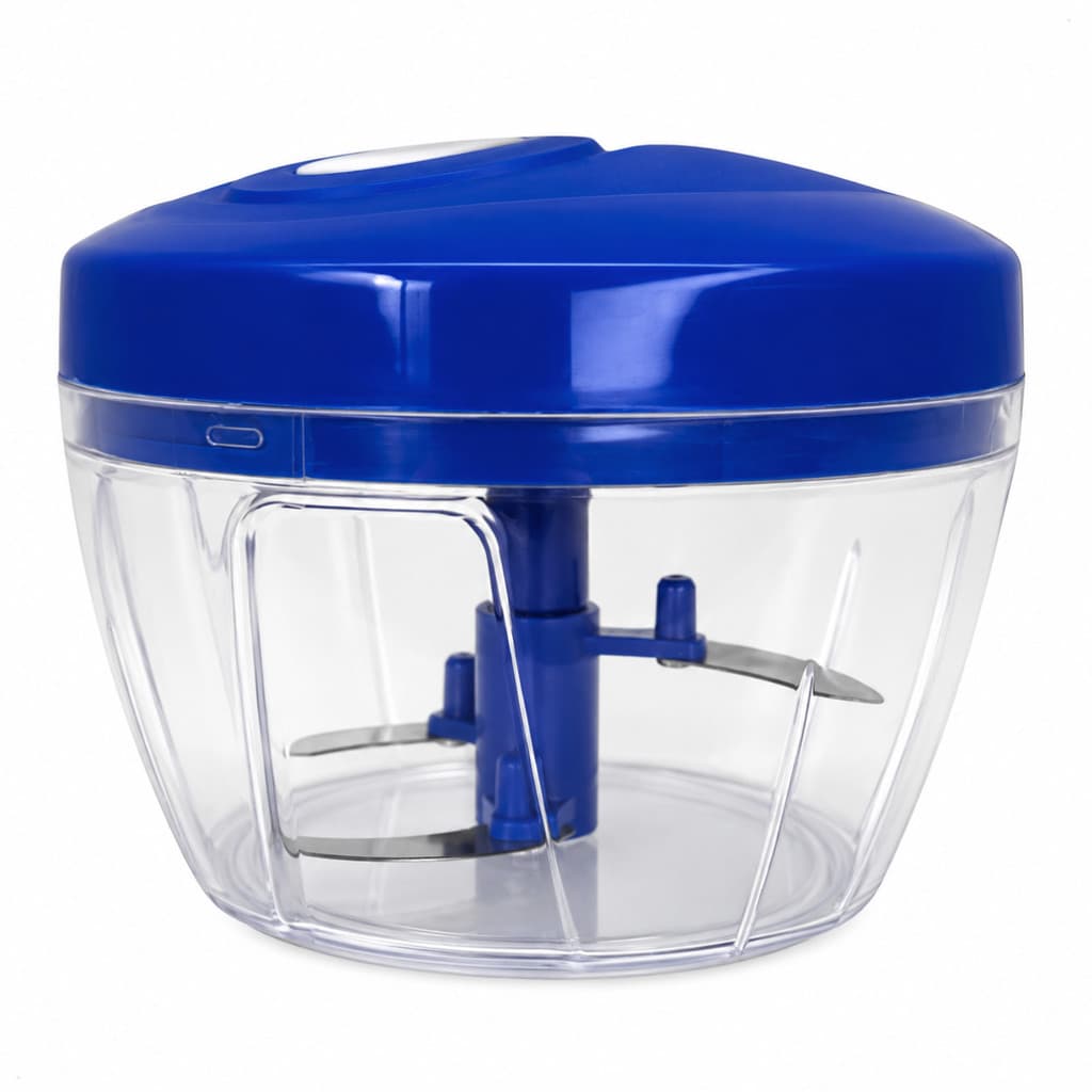 Processador de Plástico Para Alimentos, 500ml - Azul