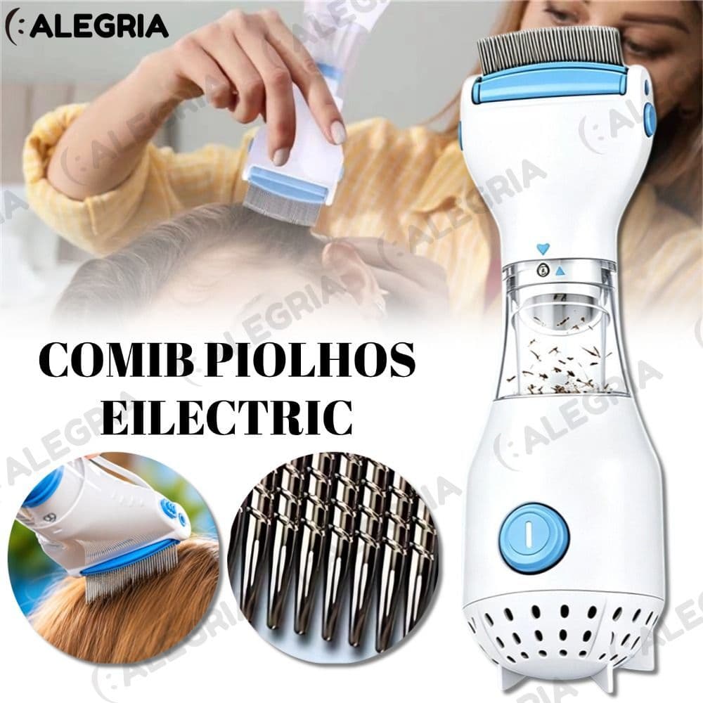 Removedor de piolhos elétrico para remover piolhos do seu cabelo ou pelos de animais de estimação-ALE