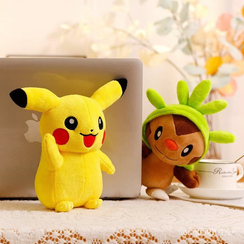 DC1 Pokémon Little Fire Elf Brinquedo de Pelúcia, Merchandise de Anime, Boneco de Pelúcia Fofo de Desenho Animado 6ZR1