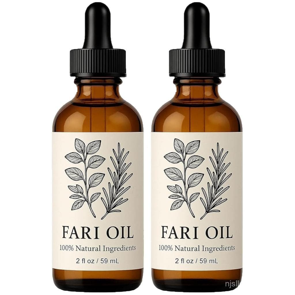 Óleo De Crescimento Capilar Fari Oil , Óleos Capilares Holísticos Orgânicos Com Infusão De Ervas Couro Cabeludo Botânico