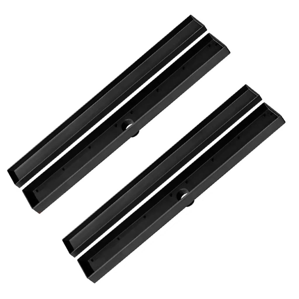 Kit 2 Ralo Oculto Linear Embutir 5x50 P/ Porcelanato Cinza