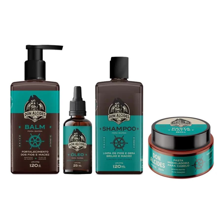 Kit Para Barba E Cabelo Calico Jack Don Alcides -