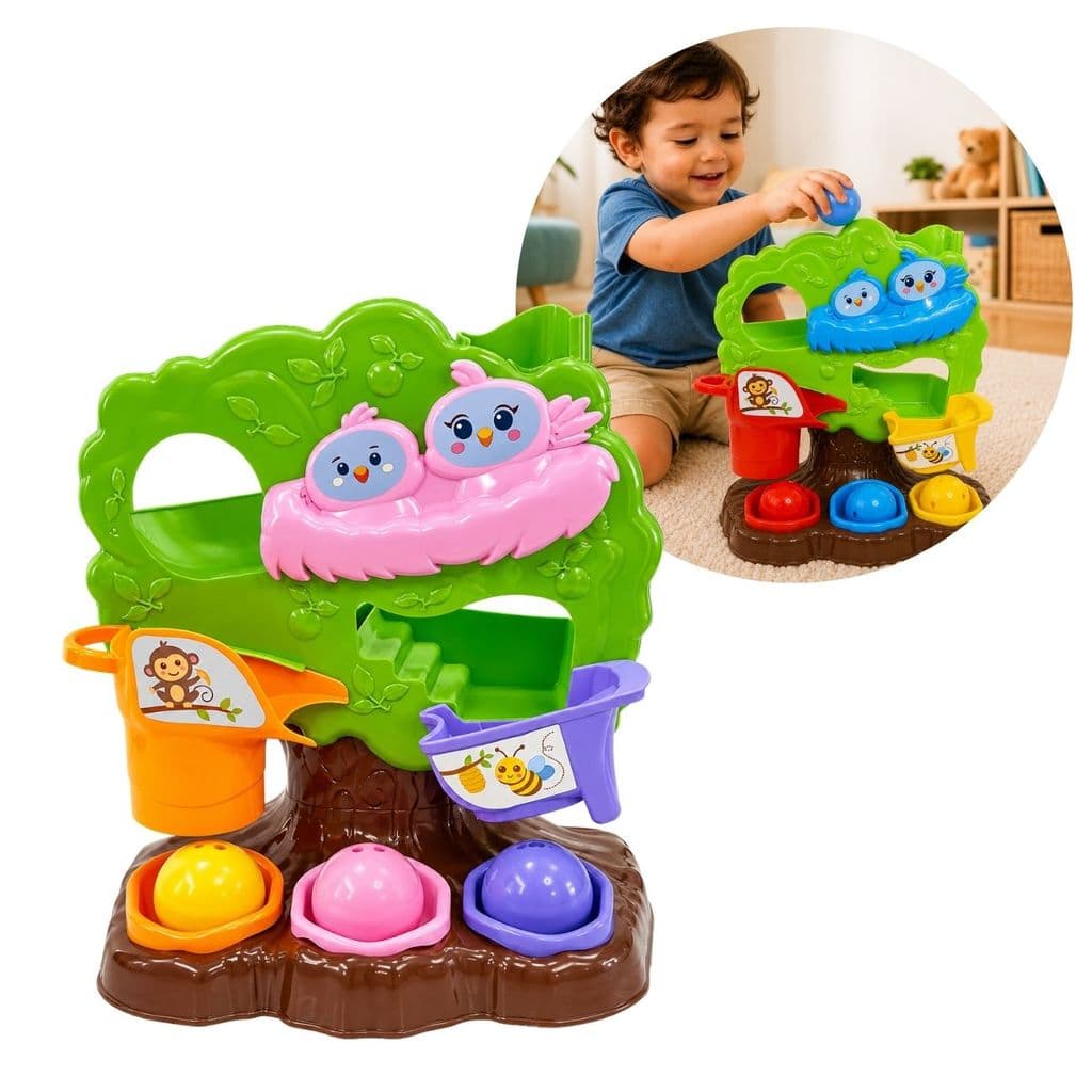 Brinquedo Educativo Árvore Mágica Bolinhas Coloridas Bebê