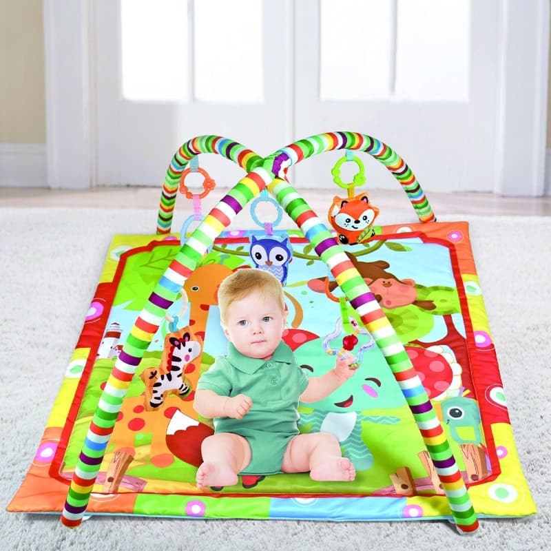 Gamma Baby-2023 Tapete de atividades para bebês Tapete redondo para bebês recém-nascidos Tapete de brinquedo rastejante