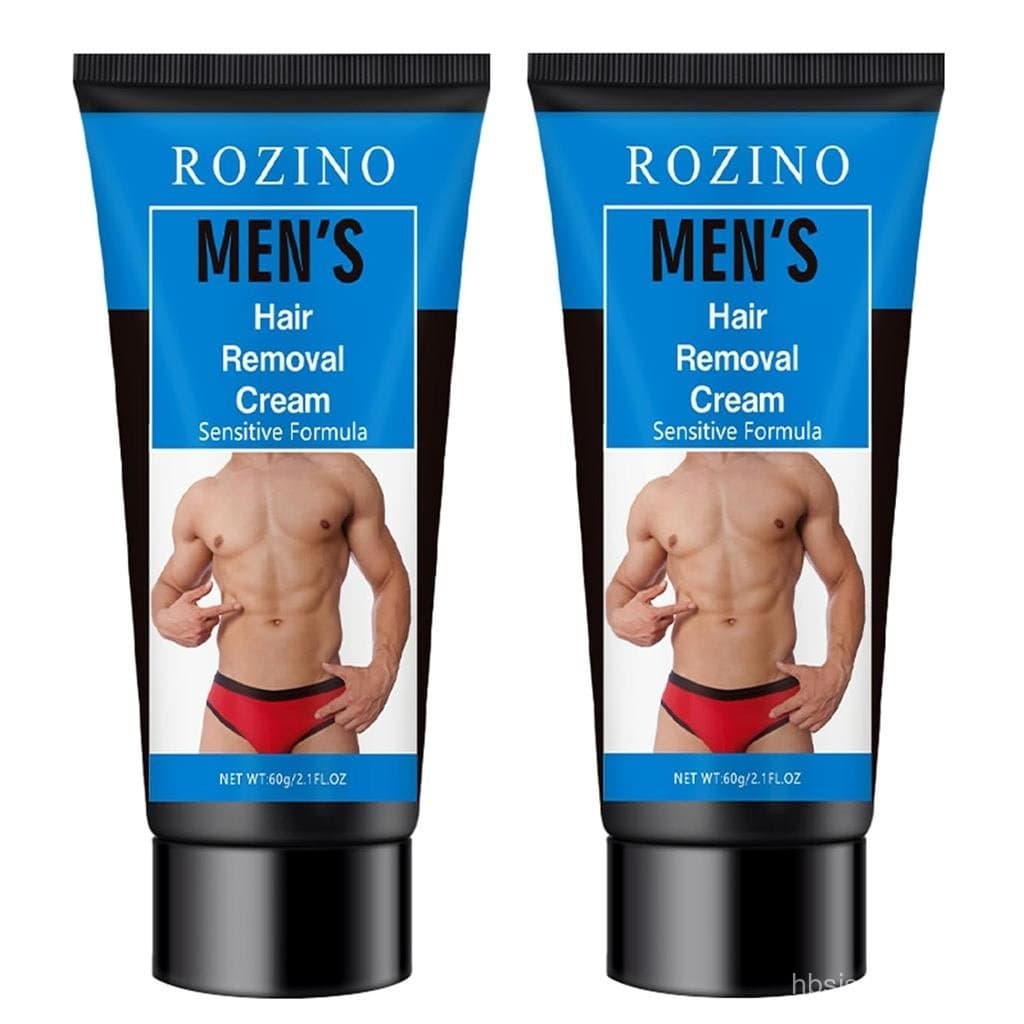 Removedor de Pelos Masculino com Fórmula Sensível, Removedor Suave de Pelos Corporais para Braços, Pernas, Peito, Costas